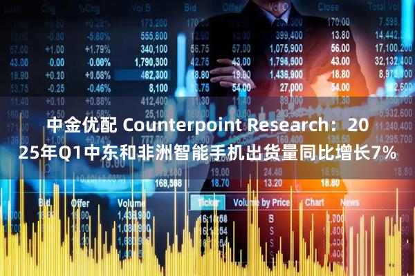 中金优配 Counterpoint Research：2025年Q1中东和非洲智能手机出货量同比增长7%